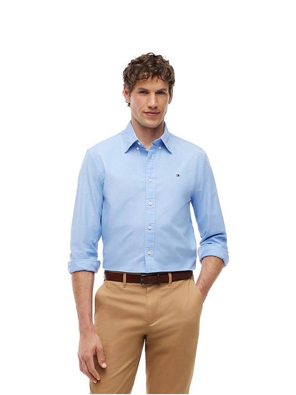 Tommy Hilfiger Sky Blue Button-Down Dress Shirt